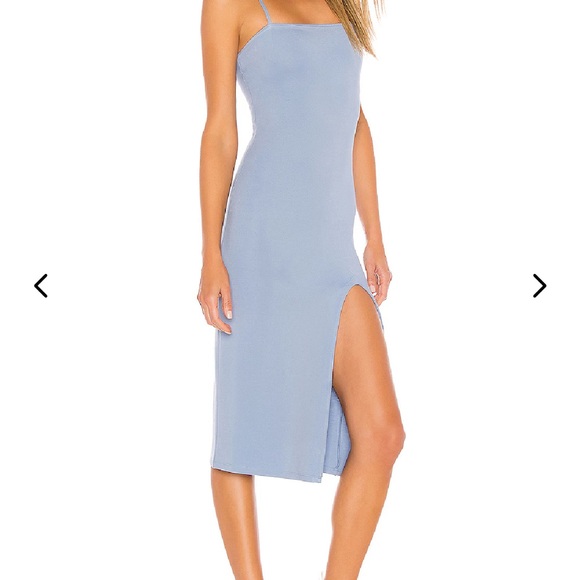 Lovers + Friends Women's Skylar Midi Dress Light Blue - Picture 3 of 6
